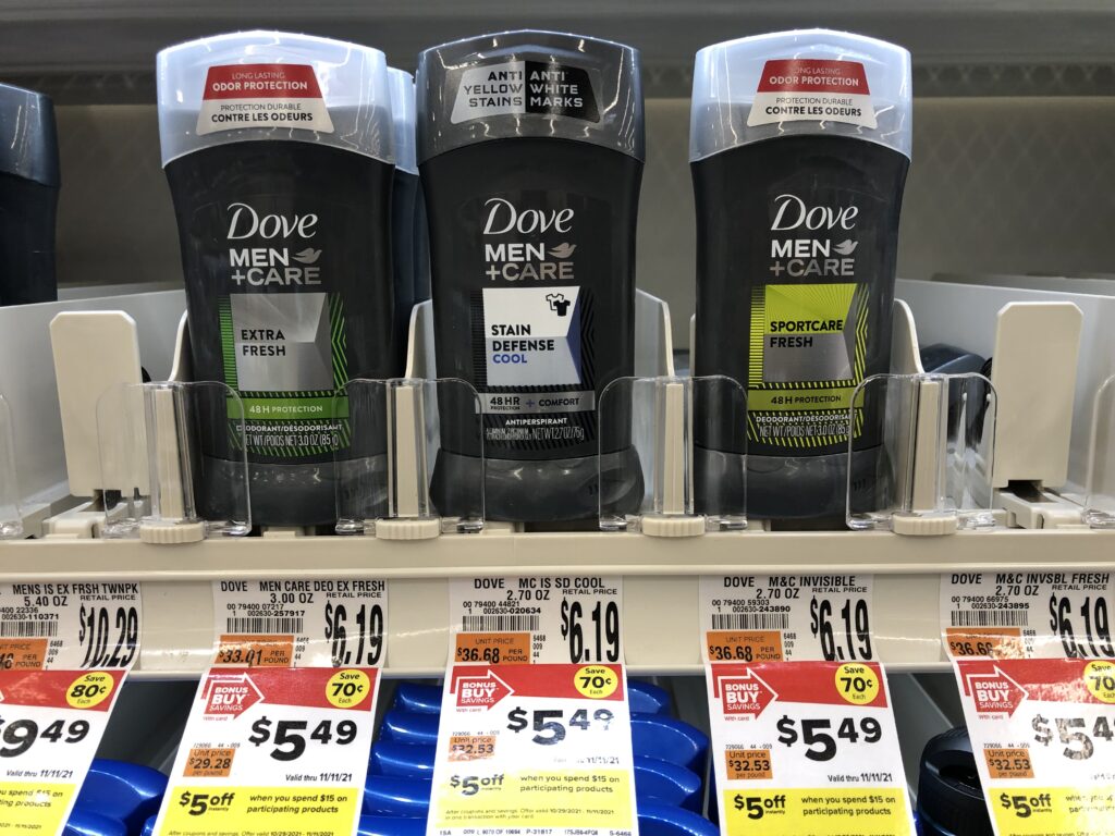 Dove + Men Care Deodorants