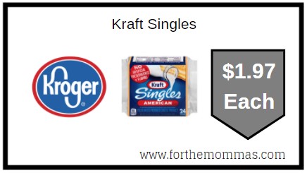 Kroger: Kraft Singles ONLY $1.97 Each