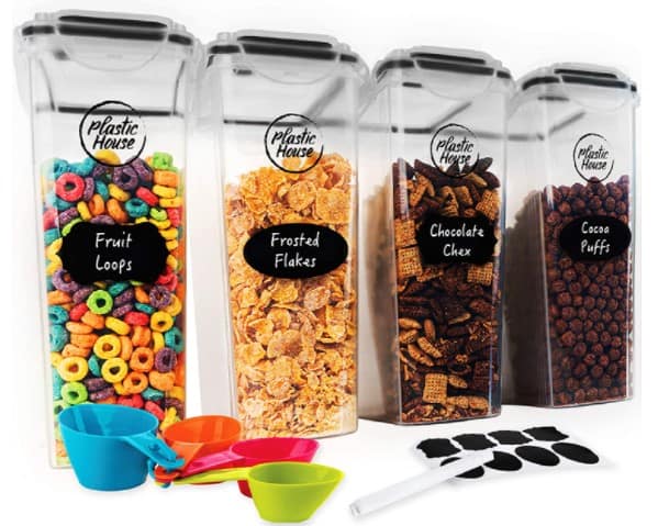 Amazon: Large Cereal Containers Storage Set $16.95 (Reg $35.95)