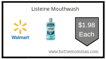 Walmart: Listeine Mouthwash ONLY $1.98 Each
