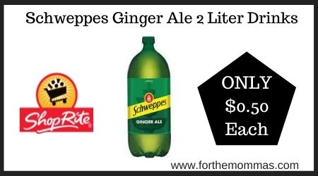 Schweppes Ginger Ale 2 Liter Drinks