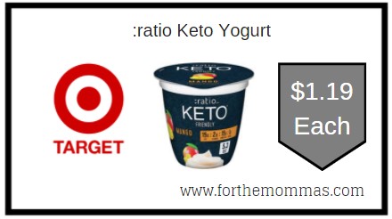 Target: :ratio Keto Yogurt ONLY $1.19 Each