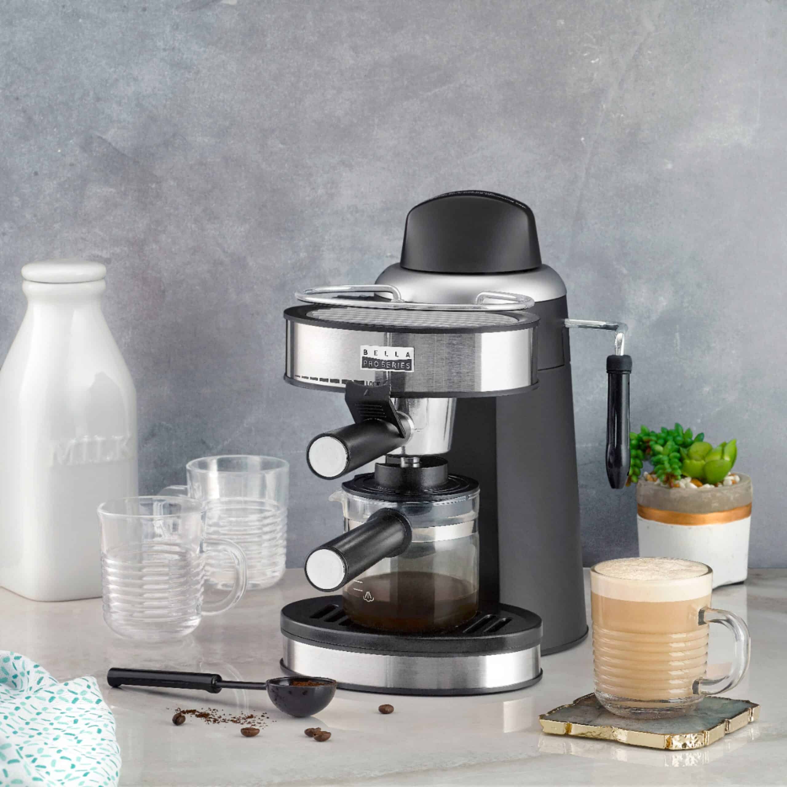 Best Buy Bella Pro Series Espresso Machine w/ Milk Frother 29.99 (Reg