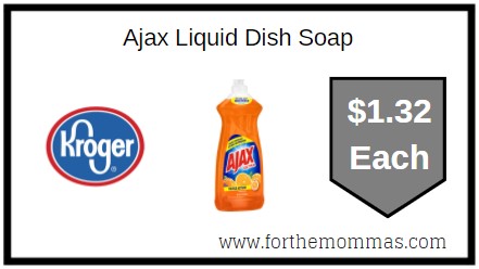 Kroger: Ajax Liquid Dish Soap ONLY $1.32 Each