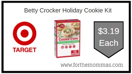 Target: Betty Crocker Holiday Cookie Kit ONLY $3.19 Each 