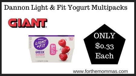 Dannon Light & Fit Yogurt Multipacks