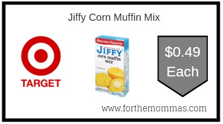 Target: Jiffy Corn Muffin Mix ONLY $0.49 Each 
