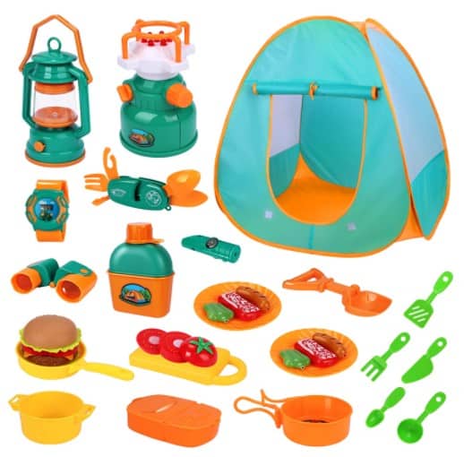 Amazon: Kids Camping Play Tent Set 30pcs $22.79