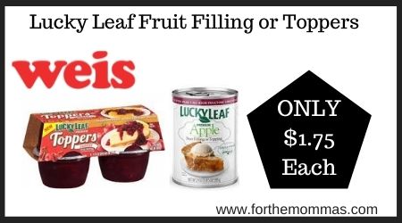 Lucky Leaf Fruit Filling or Toppers