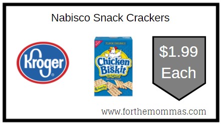 Kroger: Nabisco Snack Crackers ONLY $1.99 Each