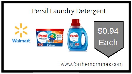 Walmart: Persil Laundry Detergent ONLY $0.94 Each