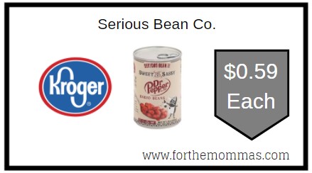 Kroger: Serious Bean Co. Dr. Pepper Baked Beans ONLY $0.59 Each