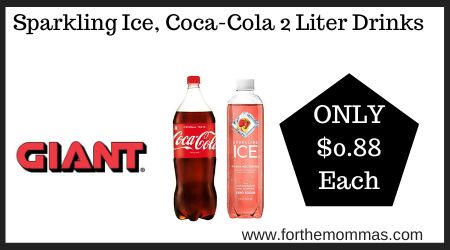 Sparkling Ice, Coca-Cola 2 Liter Drinks