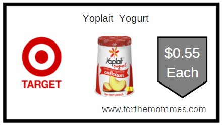Target: Yoplait  Yogurt ONLY $0.55 Each 