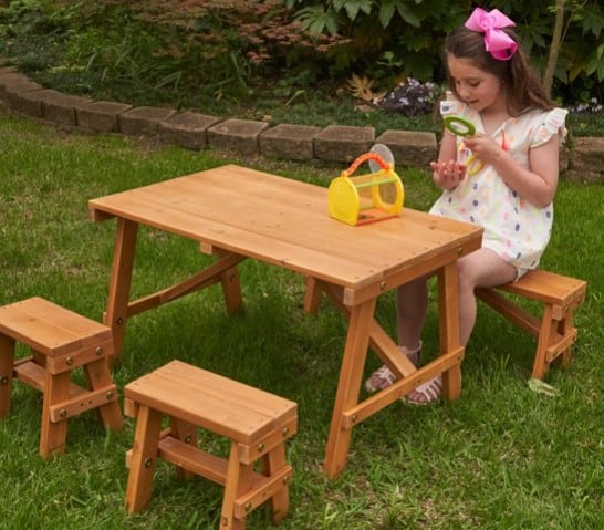 Walmart: KidKraft Outdoor Picnic Table Set $79 (Reg $129.16)