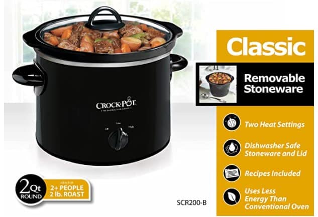 Amazon: Crock-Pot 2-QT Round Manual Slow Cooker $11.96 (Reg $20)