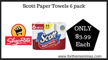 Scott Paper Towels 6 pack