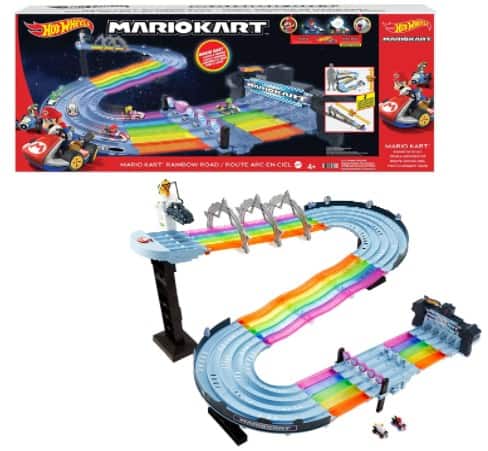 Amazon: Hot Wheels Mario Kart Rainbow Road Raceway 8-Foot Track Set $117.22 (Reg $140)