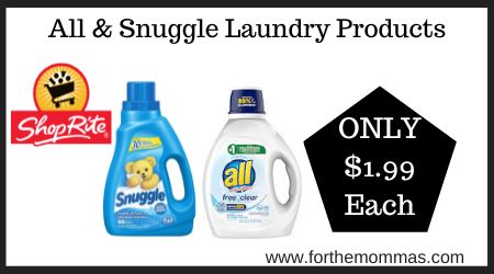 All & Snuggle Laundry Products