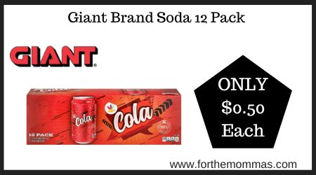 Giant Brand Soda 12 Pack