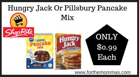 Hungry Jack Or Pillsbury Pancake Mix