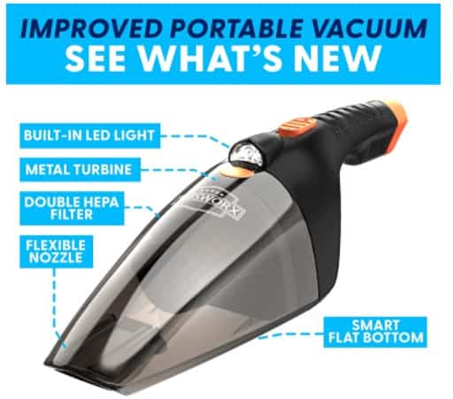 Amazon: Portable Car Vacuum Cleaner w/ LED Light Now $21.99 (Reg $37.99)