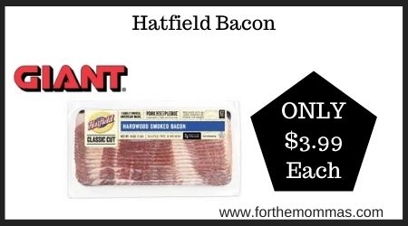 Hatfield Bacon at Giant Only $3.99