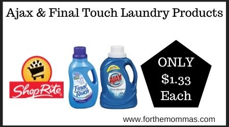 Ajax & Final Touch Laundry Products
