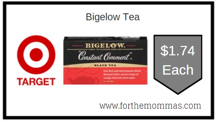 Target: Bigelow Tea ONLY $1.74 Each