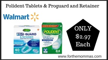Polident Tablets & Proguard and Retainer