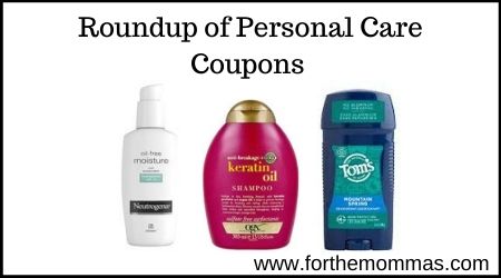 Roundup of Personal Care Coupons