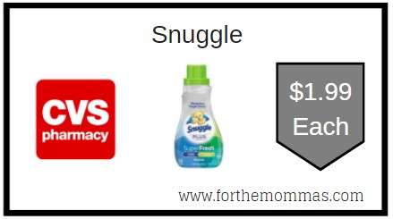 CVS: Snuggle ONLY $1.99 Each
