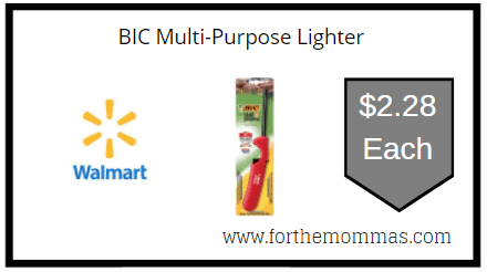 Walmart: BIC Multi-Purpose Lighter ONLY $2.28 Each