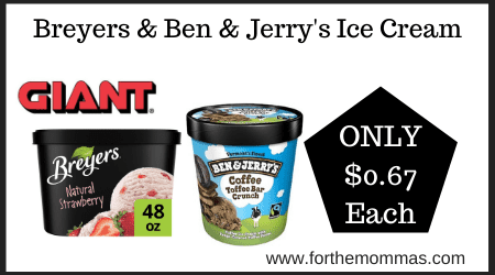 Breyers & Ben & Jerry's Ice Cream