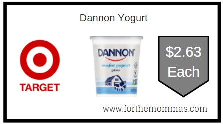 Target: Dannon Yogurt ONLY $2.63 Each