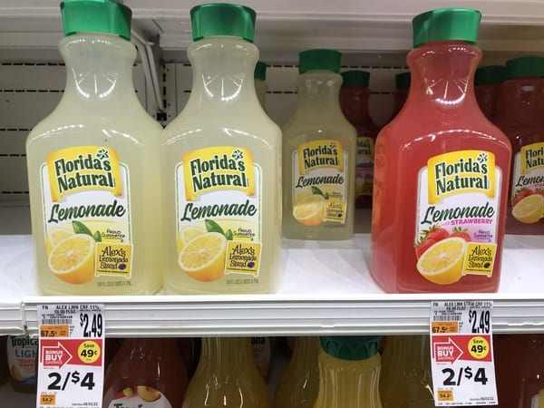 Florida's Natural Lemonade Drink