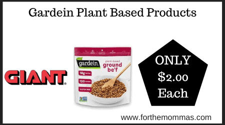 Gardein Plant Based Products