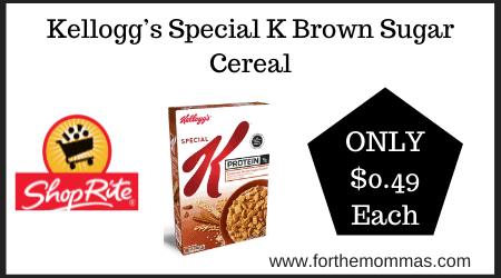 Kellogg’s Special K Brown Sugar Cereal
