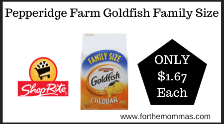 Pepperidge Farm Goldfish Family Size
