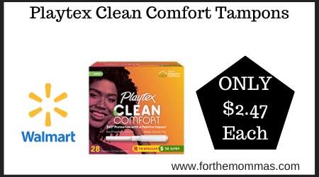 Playtex Clean Comfort Tampons