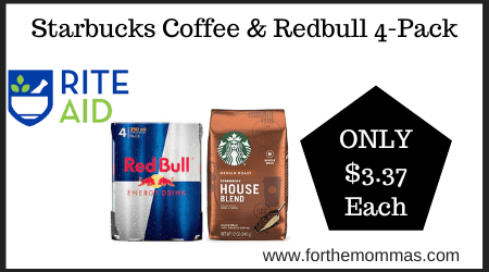 Starbucks Coffee & Redbull 4-Packs