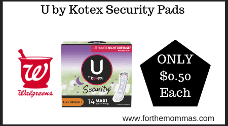 U by Kotex Security Pads