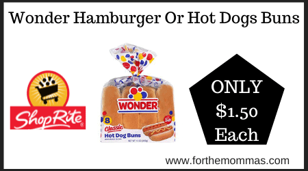 Wonder Hamburger Or Hot Dogs Buns
