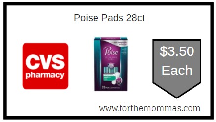 CVS: Poise Pads ONLY $3.50 Each