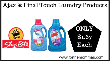 Ajax & Final Touch Laundry Products