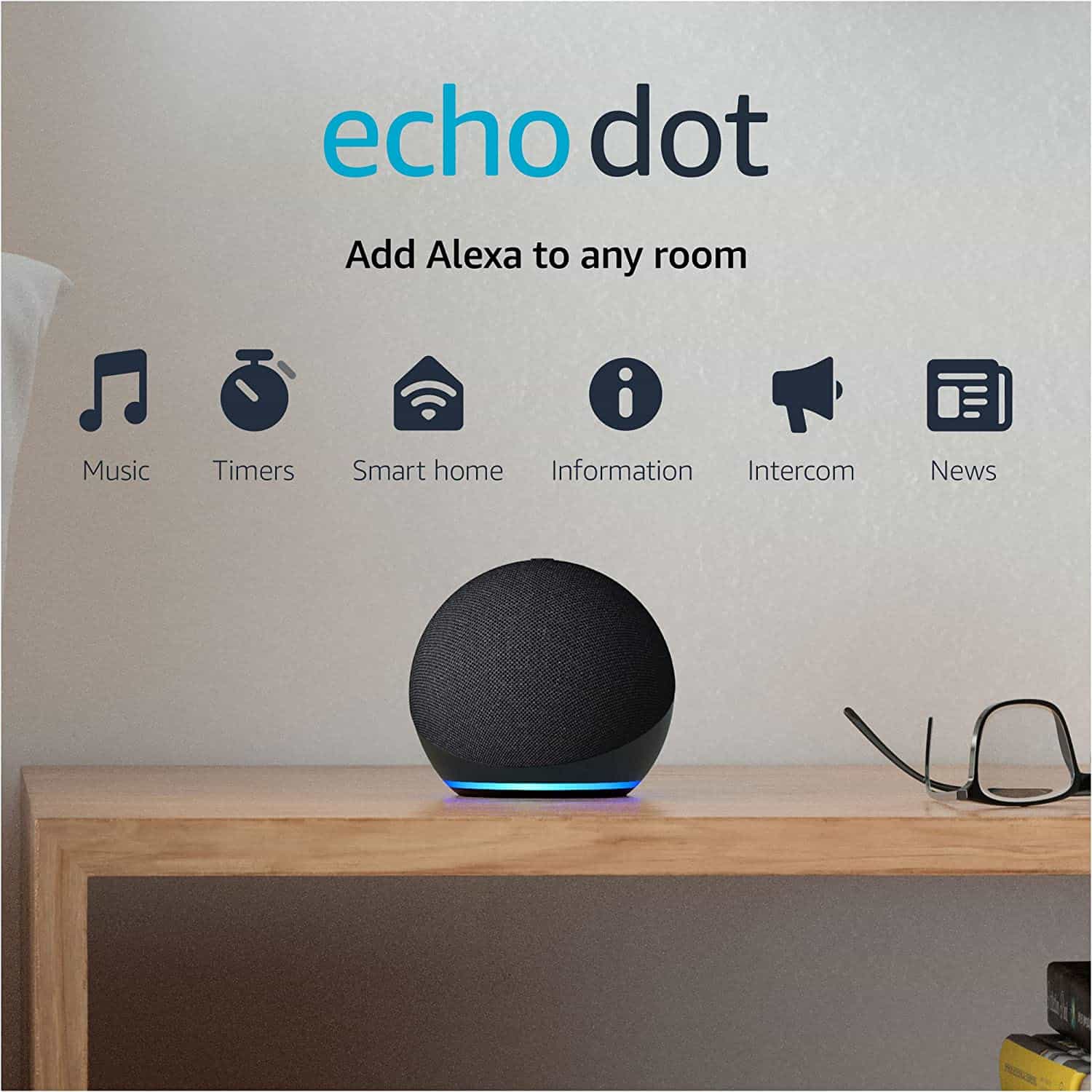 Echo Dot (4th Gen, 2020 release) | Smart speaker with Alexa ONLY $27.99 (Reg $50)
