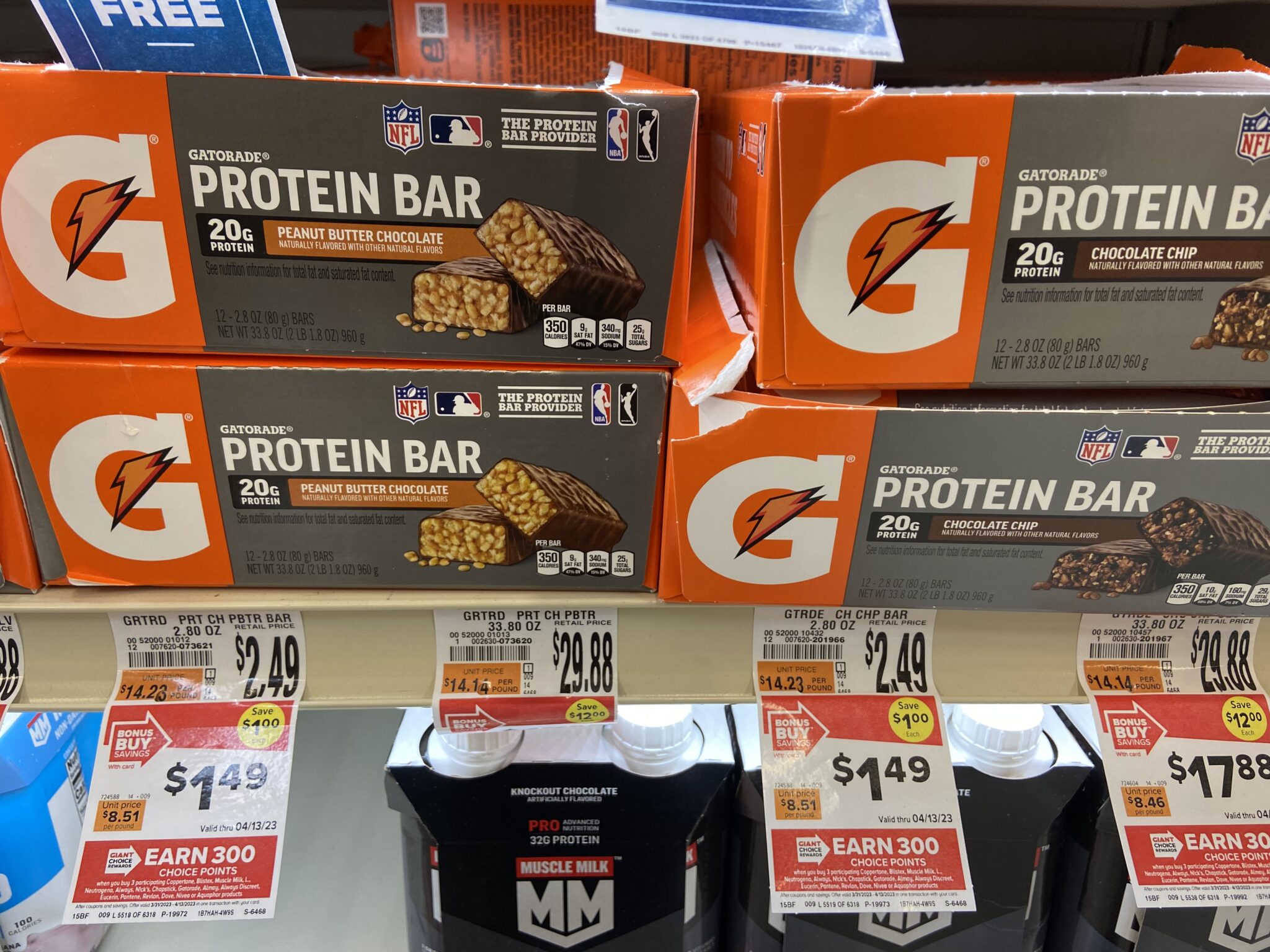 Giant: FREE Gatorade Protein Bars + Moneymaker Thru 4/13 {Still Available}