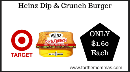 Heinz Dip & Crunch Burger