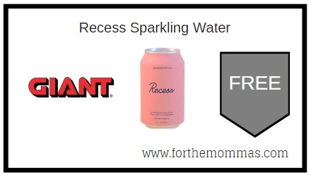 Giant: FREE Recess Sparkling Water Starting 6/17! {5-Point Freebie}