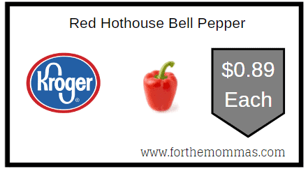 Kroger: Red Hothouse Bell Pepper ONLY $0.89 Each
